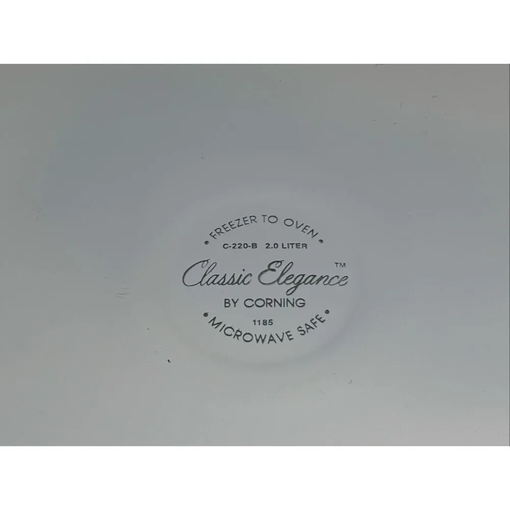 Corning Ware Classic Elegance Jardin oval casserole dish